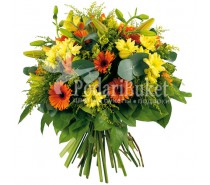 Букет гербер, лилии и хризантемы