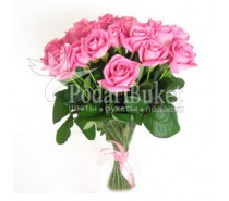 Букет 25 розовых роз